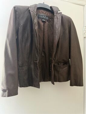 Siena Studio Chocolate Brown Leather Jacket